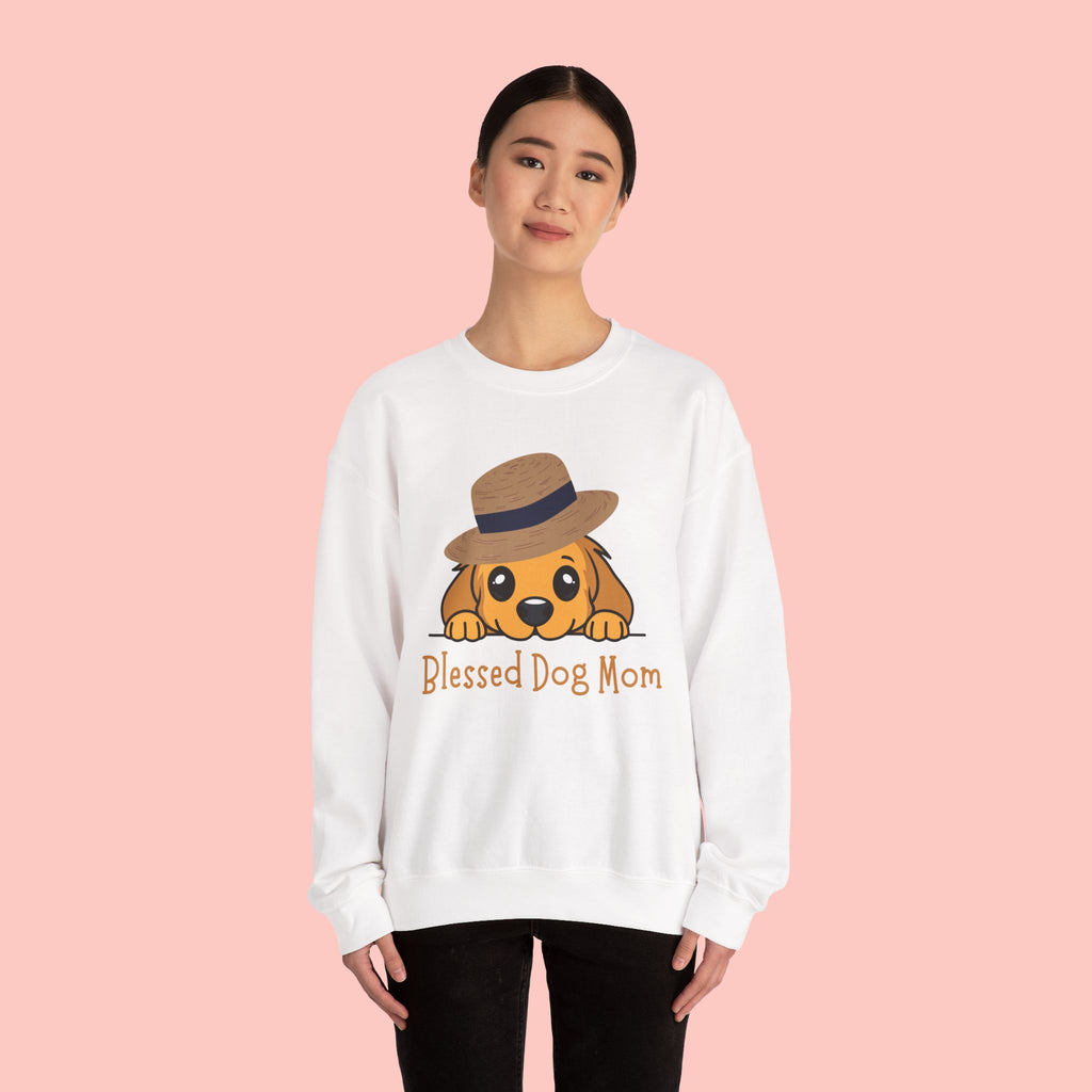 Blessed Dog Mom Sweatshirt — Cute Puppy Mom Crewneck