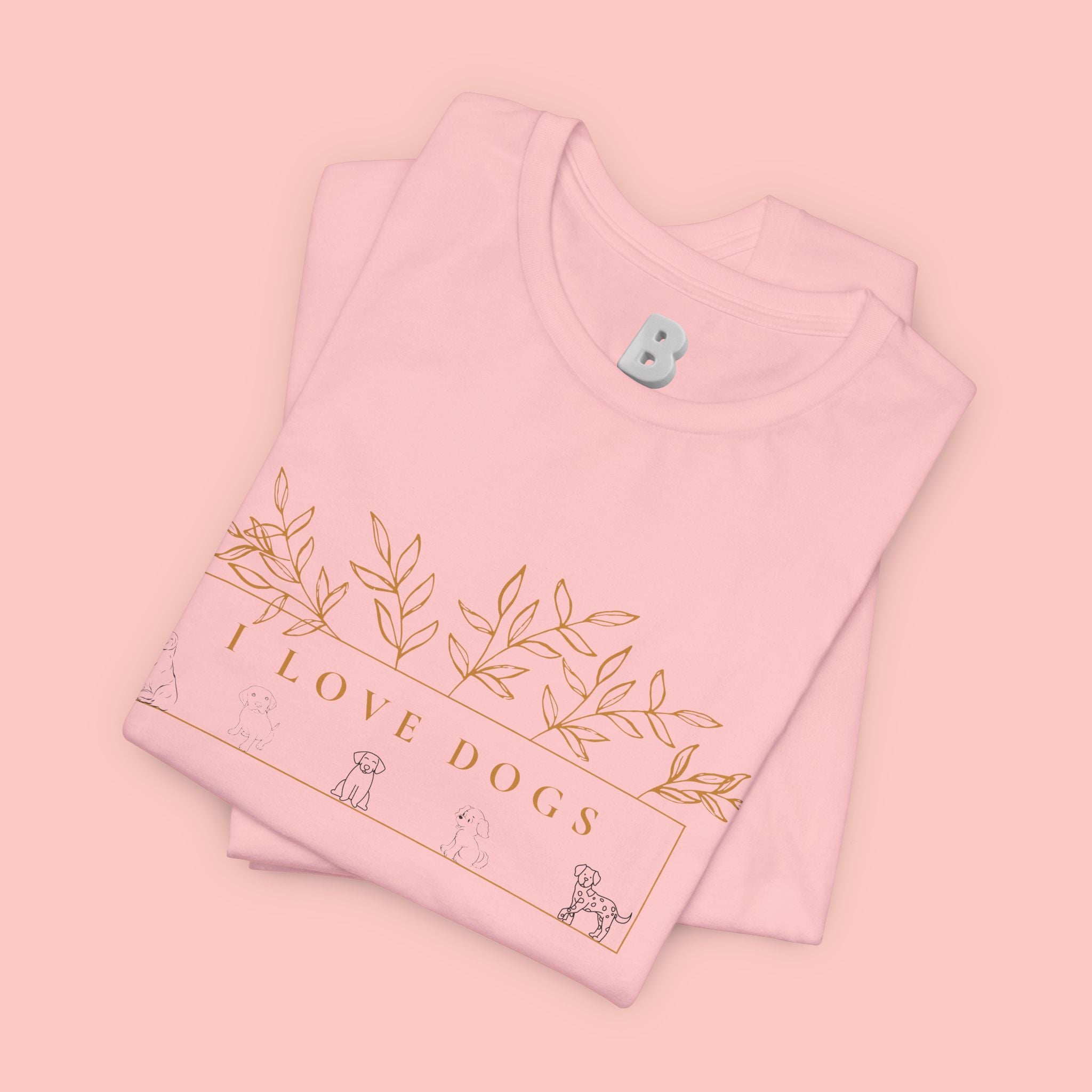Love Dogs Floral Tee — I Love Dogs Graphic T-Shirt