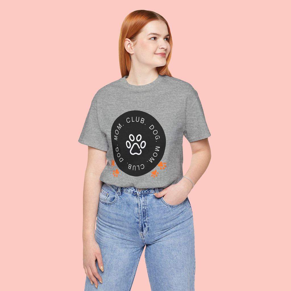 Dog Mom Club T-Shirt — Paw Print Graphic Tee for Pet Lovers