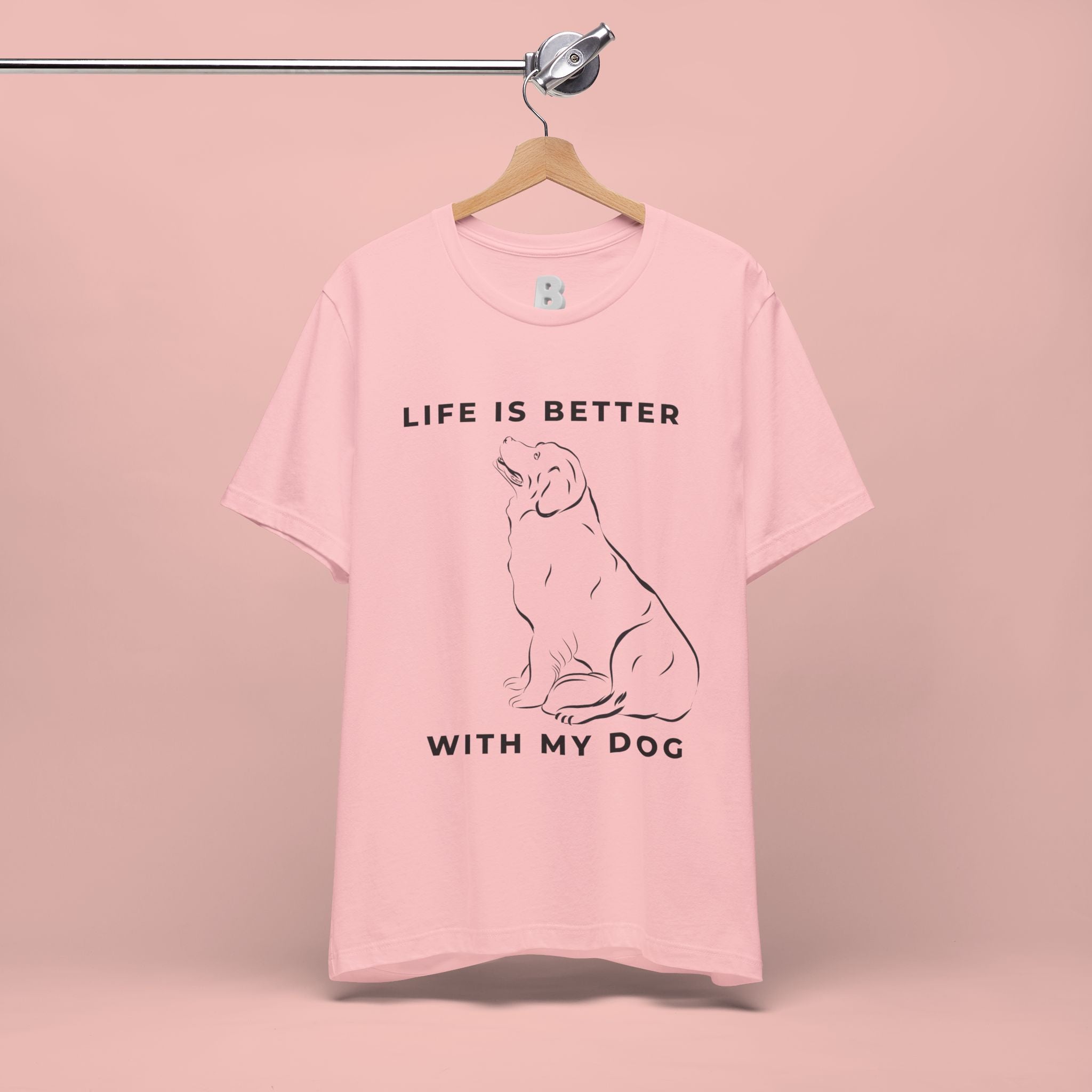 Dog Lover T-Shirt – “Life Is Better With My Dog” Graphic Tee