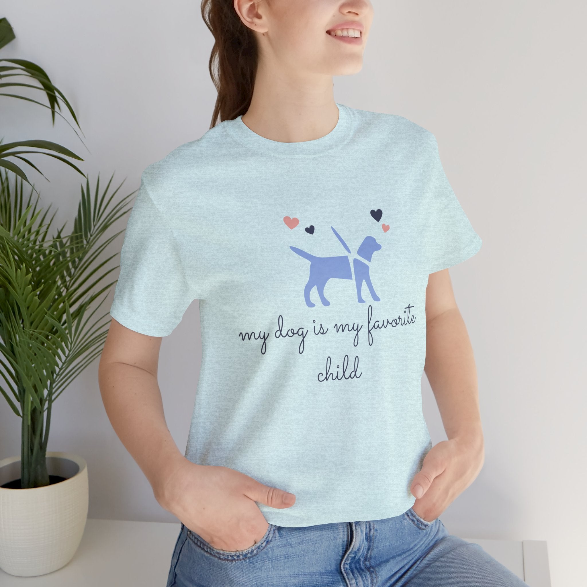 Dog Lover T‑Shirt — "My Dog Is My Favorite Child" Cute Puppy Graphic Tee