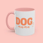 Dog Mama Coffee Mug — Cute Heart Accent Ceramic Mug (11/15 oz)
