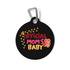 Official Mom's Baby Pet Tag — Cute Paw Print Dog/Cat ID Tag
