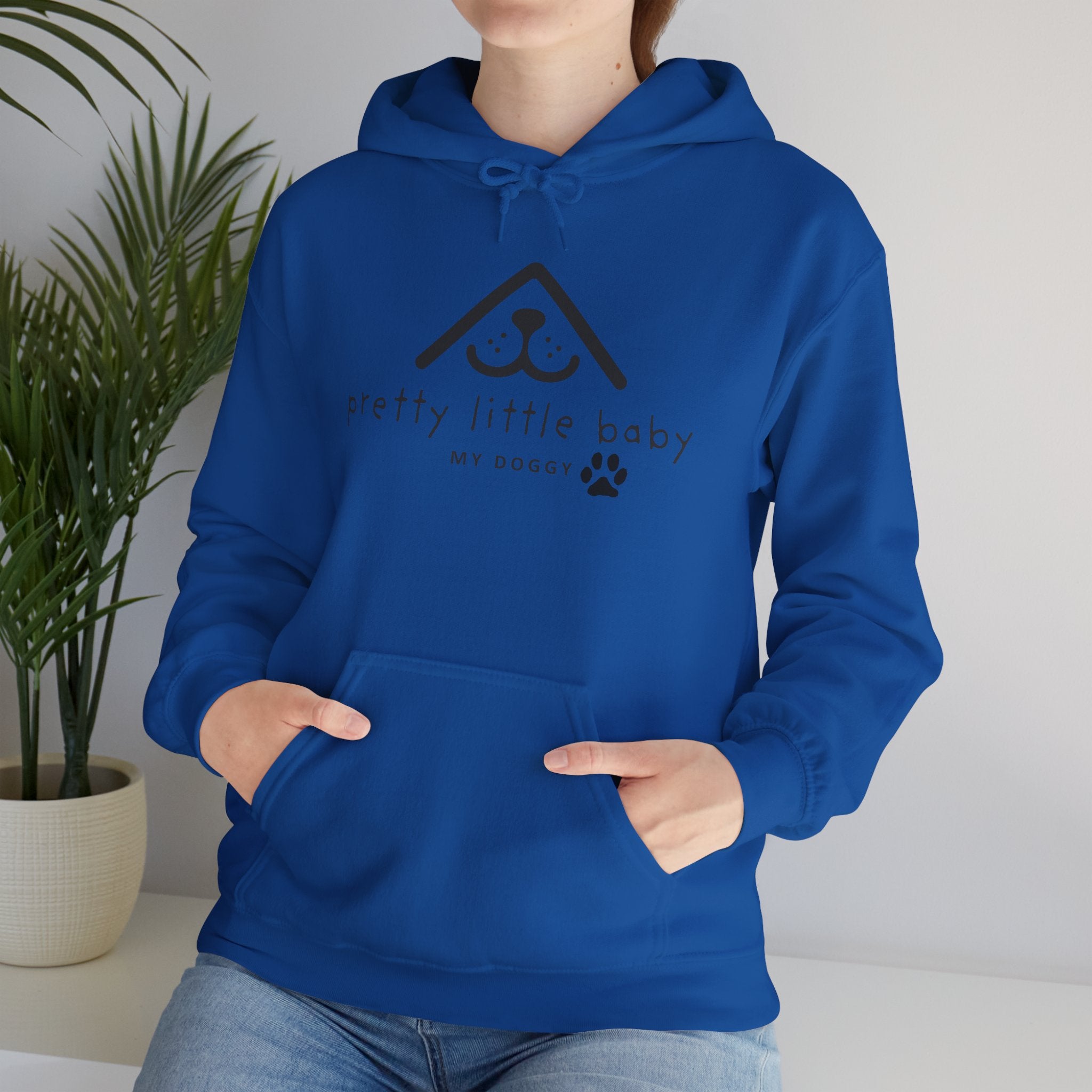 Pretty Little Baby Dog Hoodie – Cute Minimalist Paw Print Sweatshirt