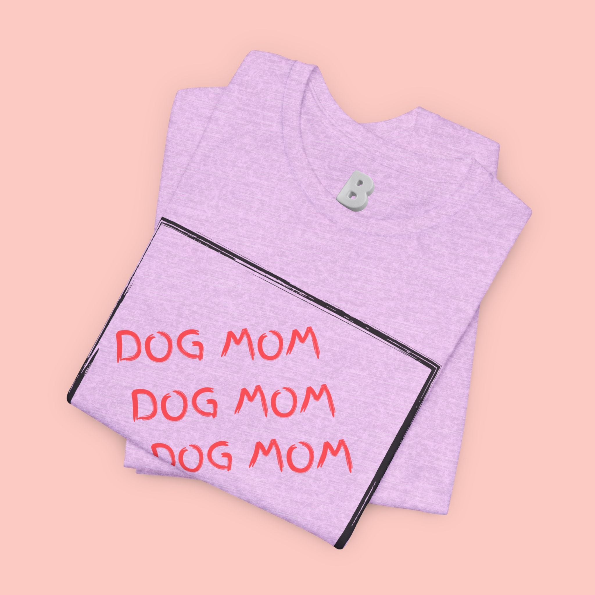 Dog Mom Graphic Tee — 'Dog Mom Dog Mom Dog Mom' Casual Pet Lover T-Shirt