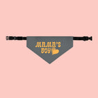 Mama's Boy Pet Bandana Collar – Cute Dog Bandana with Heart Paw Design