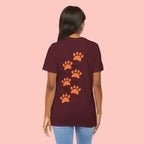 Dog Mom Paw Print Tee — 'Dog Mom' Graphic T‑Shirt