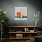 Enjoy the Morning with Your Dog Canvas