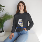 Dog Lover Crewneck Sweatshirt — "Love with my dog." Paw & Hold Graphic