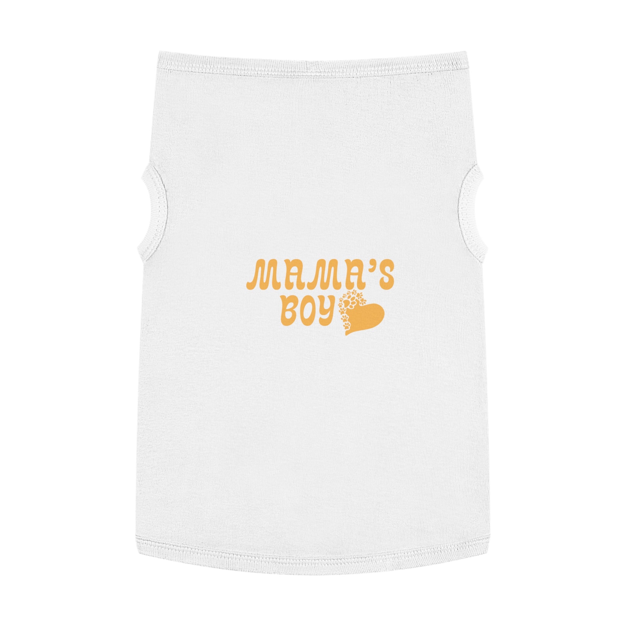 Pet Tank Top - "Mama's Boy" Retro Heart Dog/Cat Tee