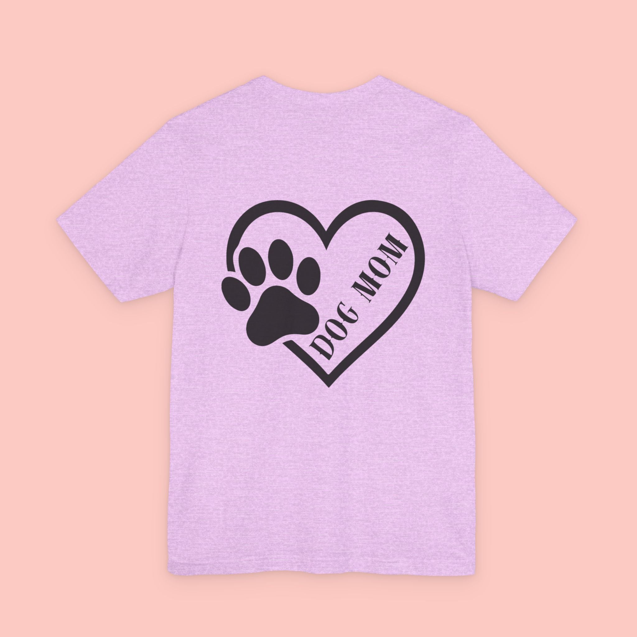Dog Mom Heart Paw T-Shirt – Cute Pet Lover Tee