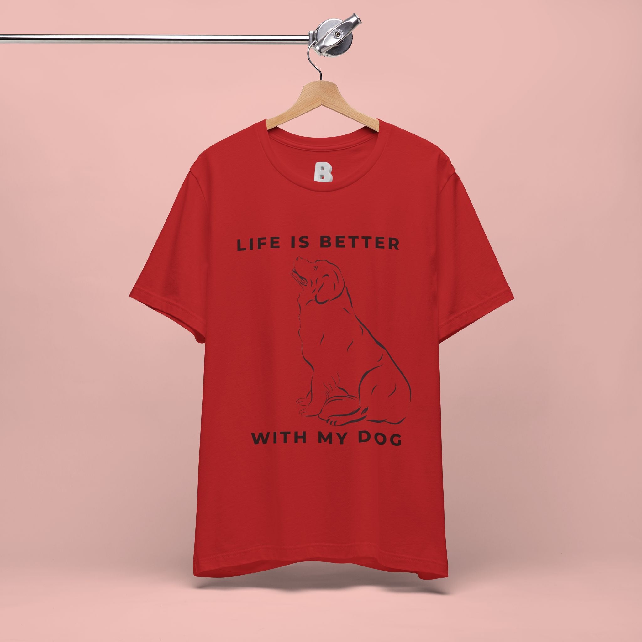 Dog Lover T-Shirt – “Life Is Better With My Dog” Graphic Tee