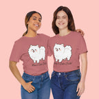 Cute Fluffy Pomeranian Tee — "Mom's Cute Child" Dog T-Shirt