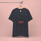 Mom Dog T-Shirt — Minimal Line Art Puppy Tee for Dog Moms, Mother's Day Gift