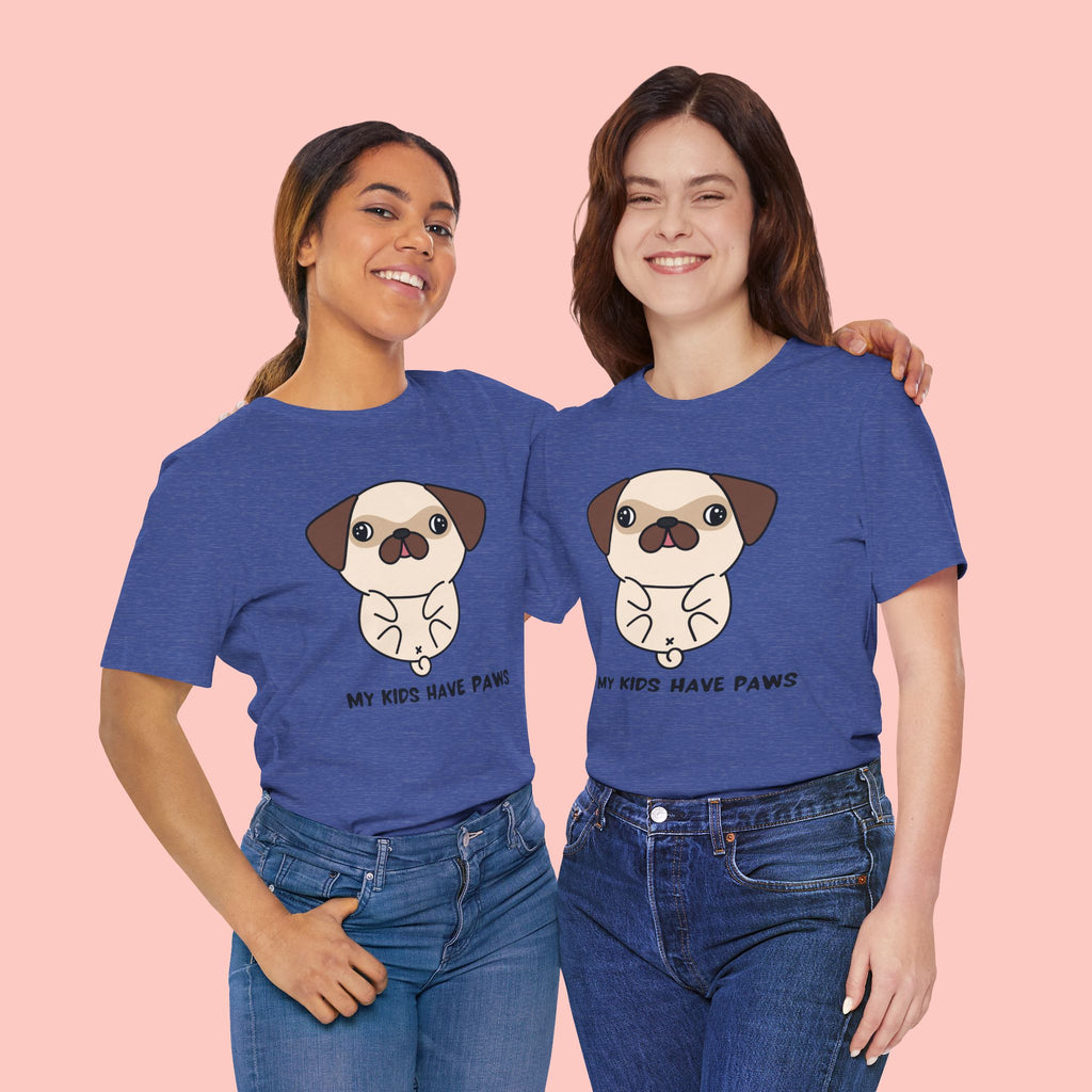 Pug 'My Kids Have Paws' T-Shirt