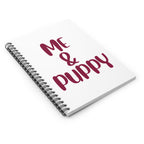 Me & Puppy Spiral Notebook — Cute Dog Lover Ruled Journal