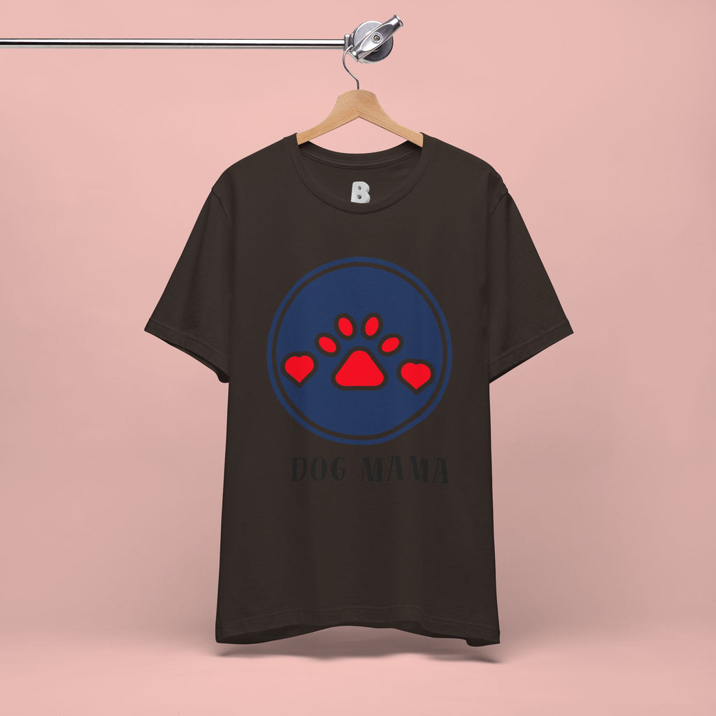 Dog Mama T-Shirt — Cute Paw & Heart Graphic Tee for Dog Lovers