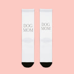 Dog Mom Sublimation Crew Socks — Cute Pet Lover Gift
