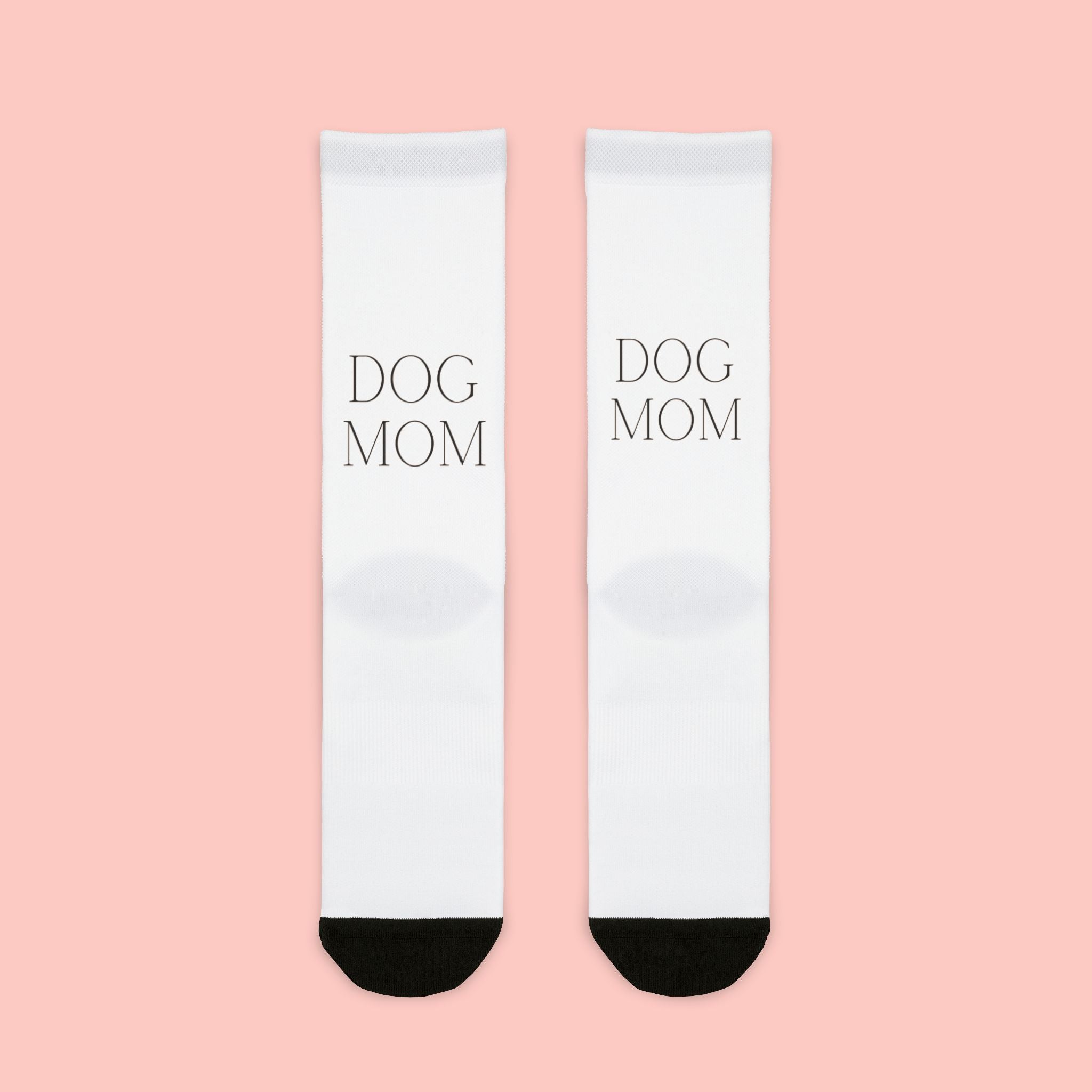 Dog Mom Sublimation Crew Socks — Cute Pet Lover Gift