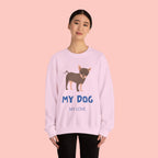 Dog Lover Crewneck Sweatshirt – 'My Dog My Love' Cute Chihuahua Graphic