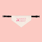 Mama’s Girl Pet Bandana Collar — Pink Floral Dog & Cat Accessory