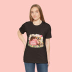 Dog Mom T-Shirt — Cute Floral Puppy Tee for Dog Lovers