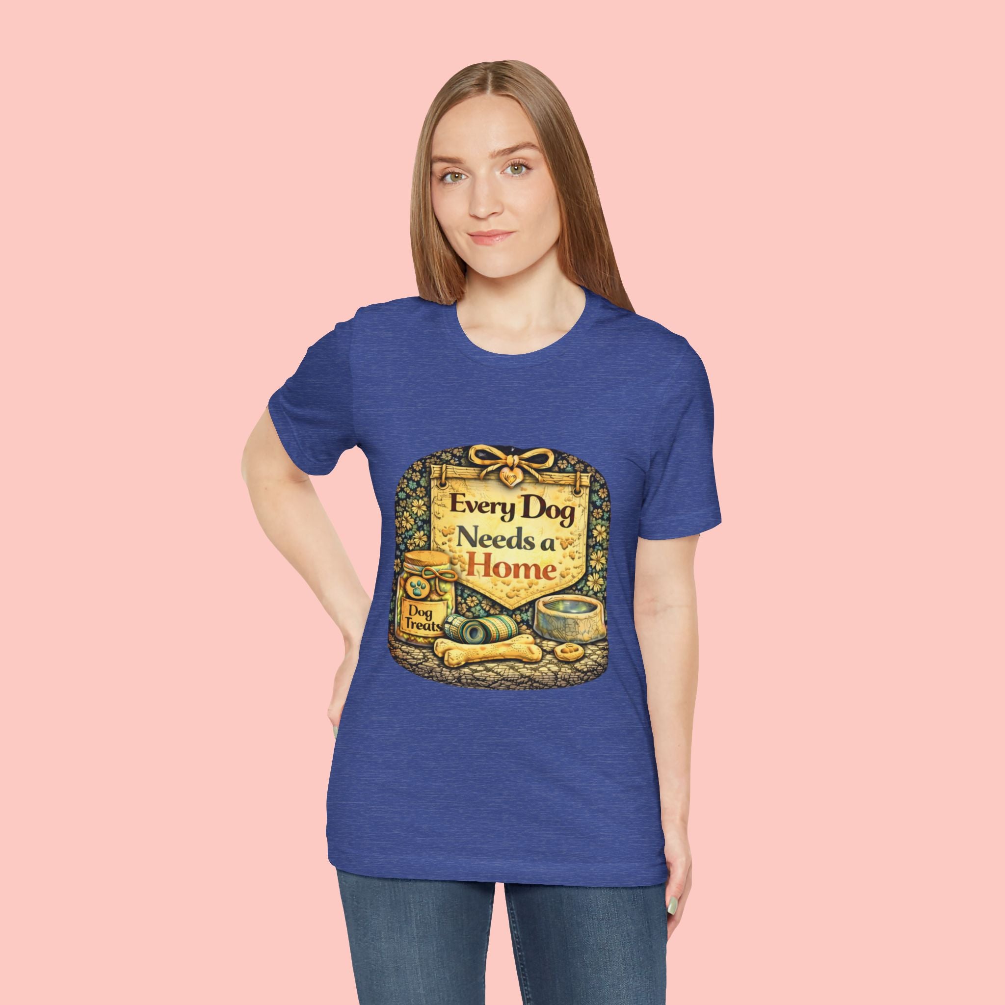 Dog Rescue Tee — "Every Dog Needs a Home" Shelter Support T-Shirt
