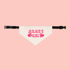 Bandana — "Mama's Girl" Pink Paw & Heart Pet Bandana Collar