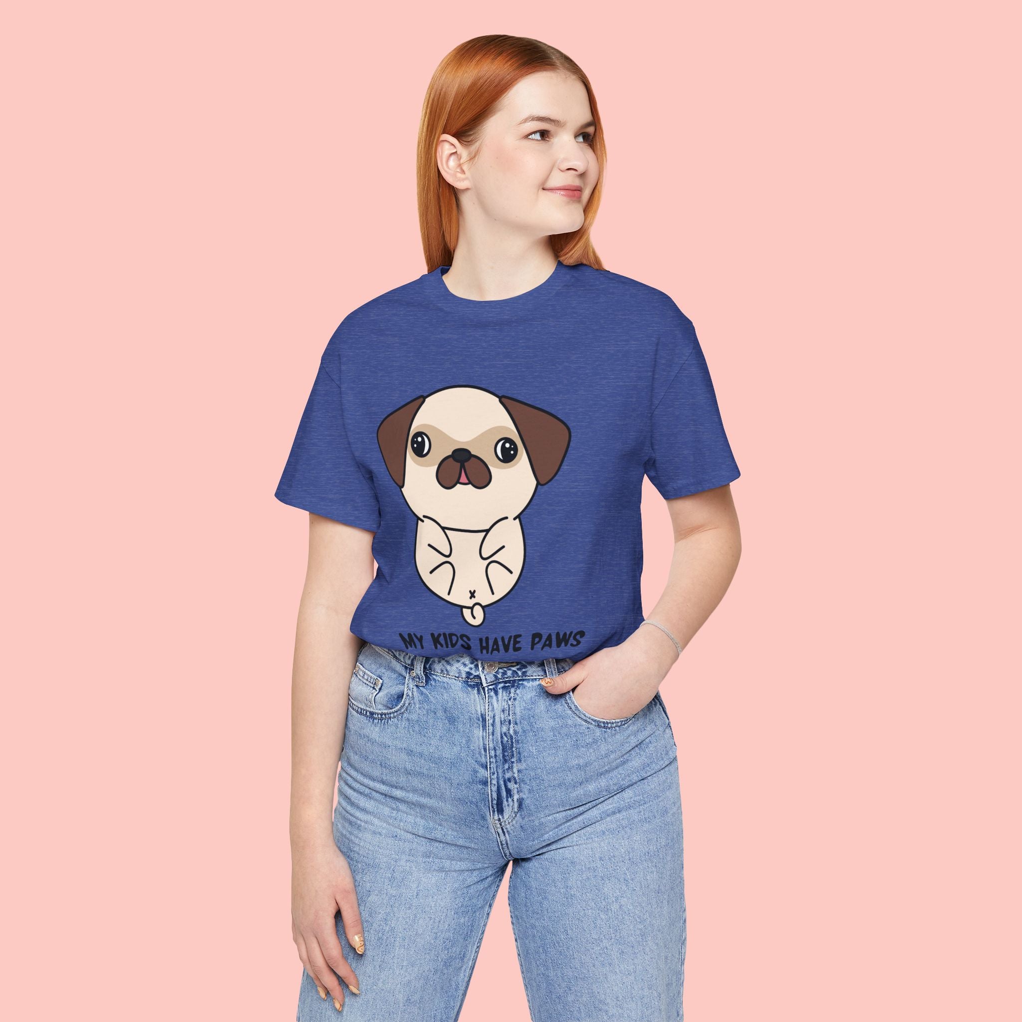 Pug 'My Kids Have Paws' T-Shirt