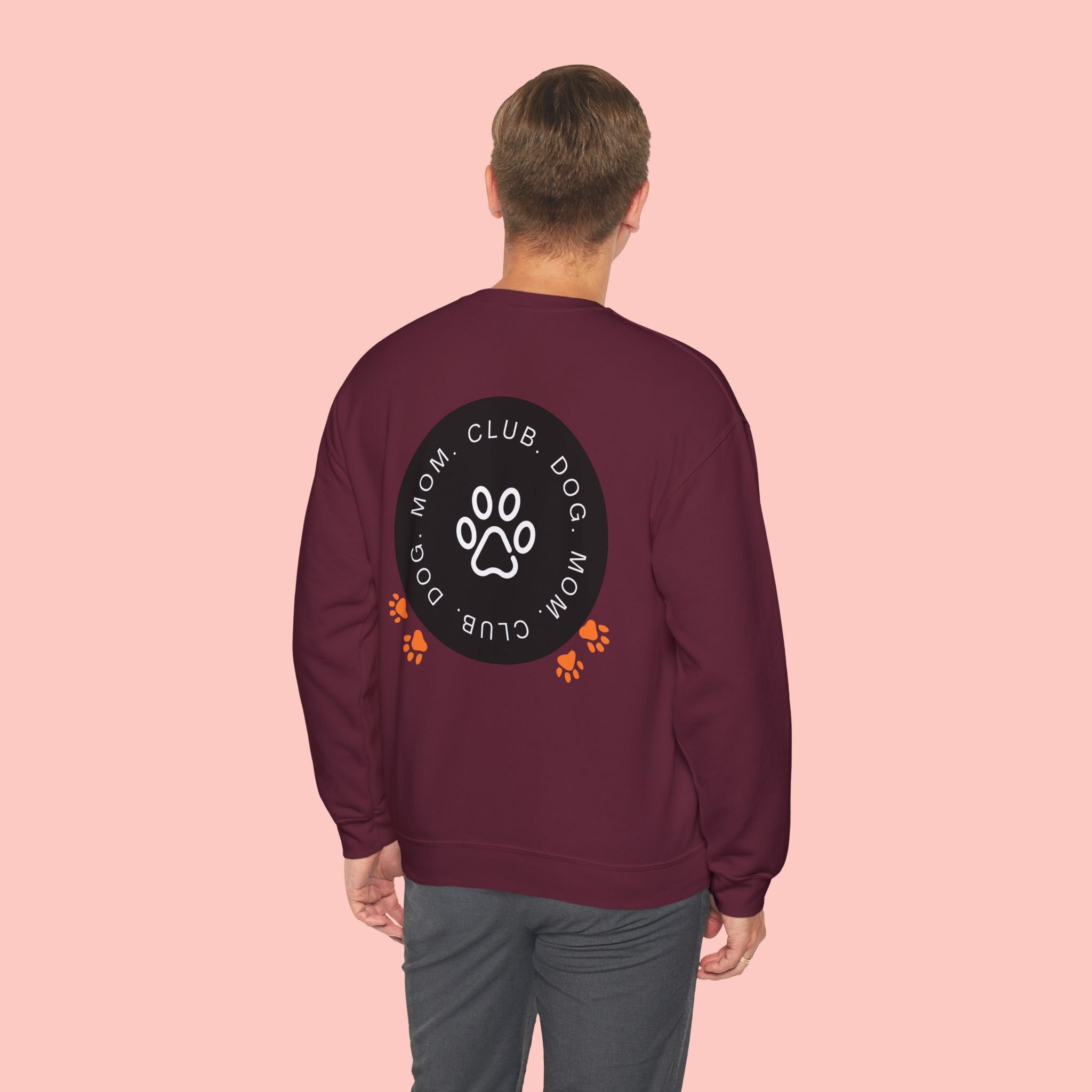 Dog Mom Club Sweatshirt — Paw Print Crewneck