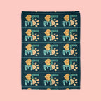 Pet Paw Love Blanket — Cozy Soft Polyester Throw for Dog & Cat Lovers