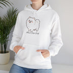 Pomeranian 'Mom's Little Child' Hoodie – Cute White Dog Graphic Pullover