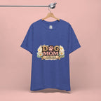Dog Mom Forever T‑Shirt — Floral Paw Print Tee for Pet Lovers