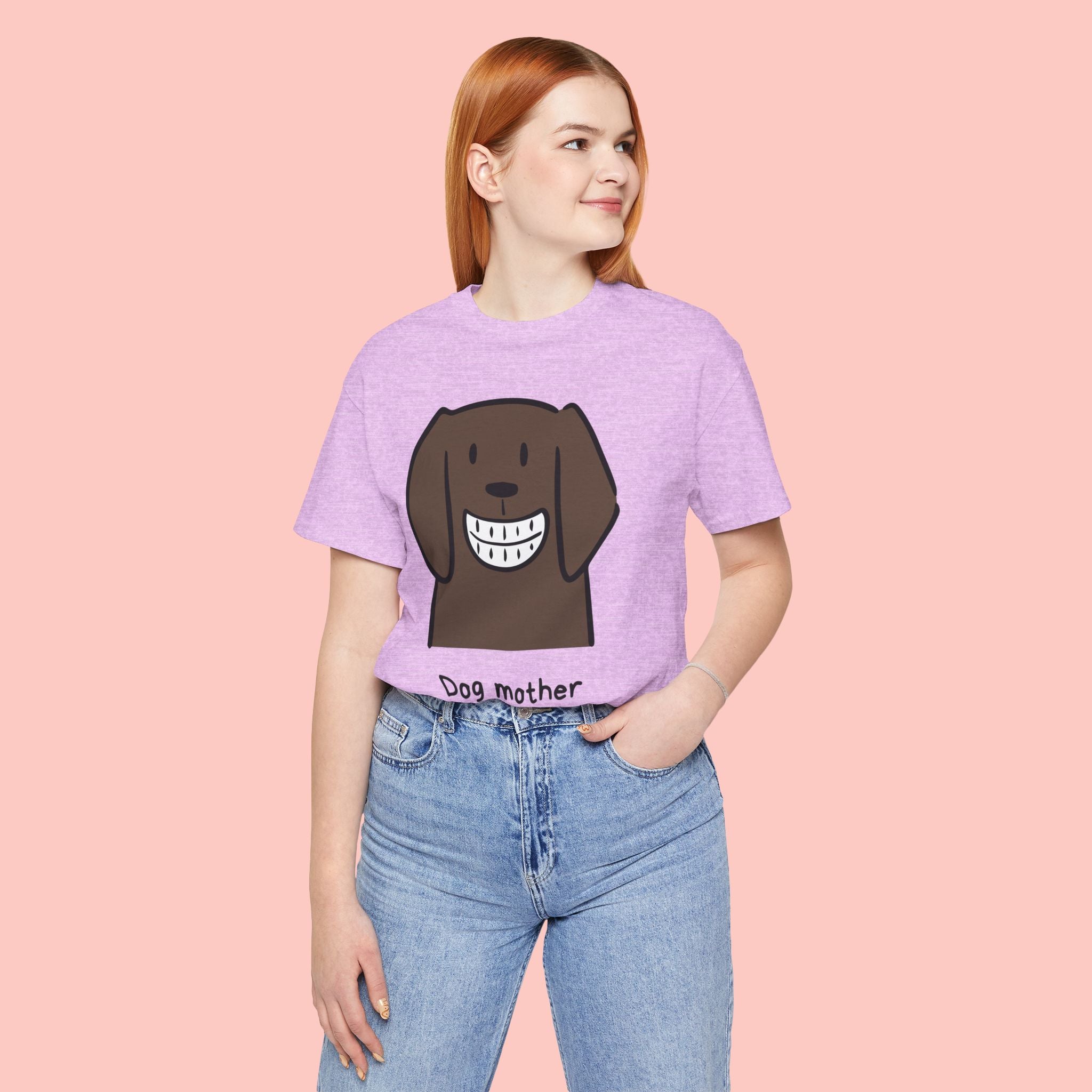 Dog Mother Wine Lover T-Shirt — Cute Cartoon Dog Graphic Tee
