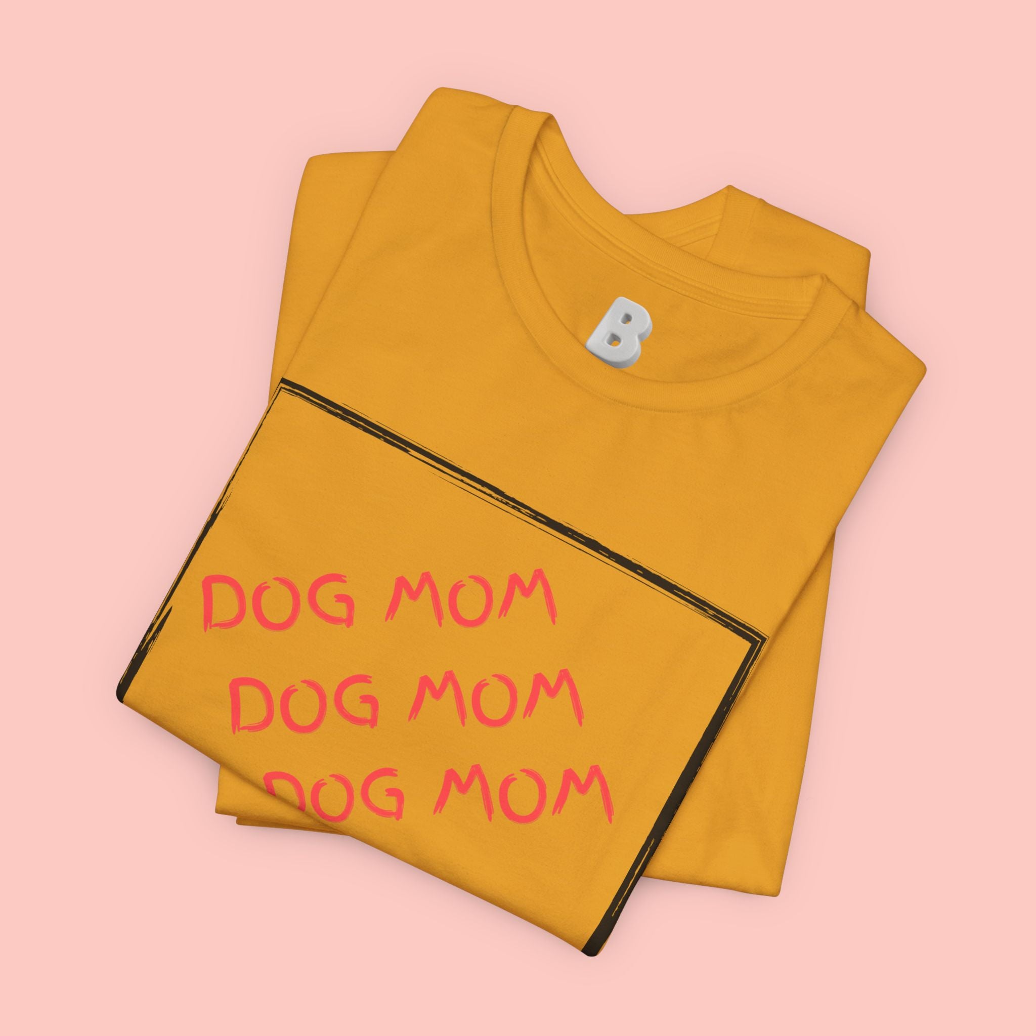 Dog Mom Graphic Tee — 'Dog Mom Dog Mom Dog Mom' Casual Pet Lover T-Shirt