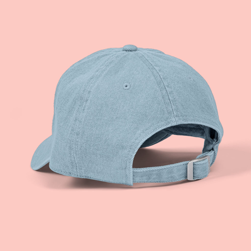 Dog Mom Embroidered Denim Hat — Heart & Paw Cap