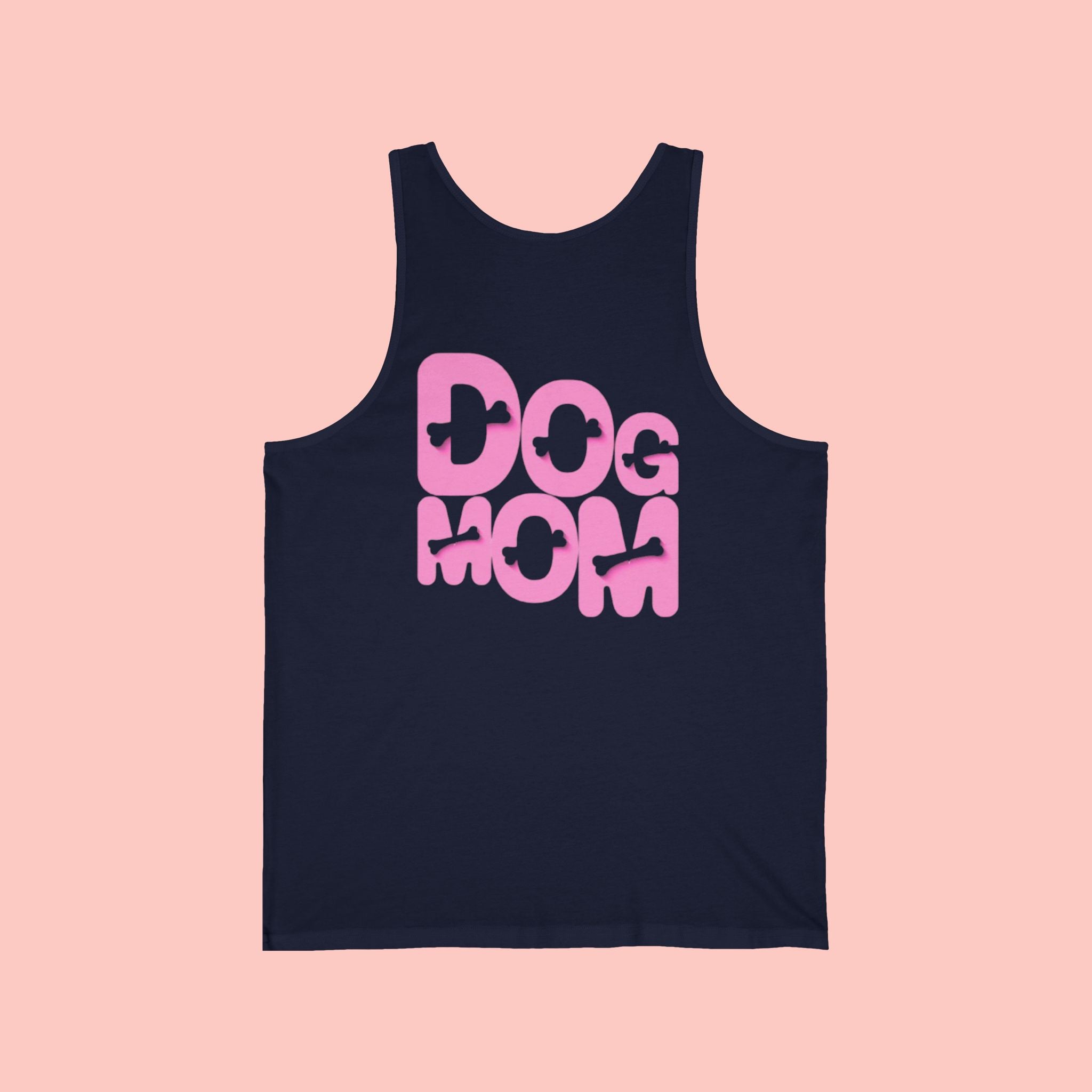 Dog Mom Tank Top — Pink Retro Graphic