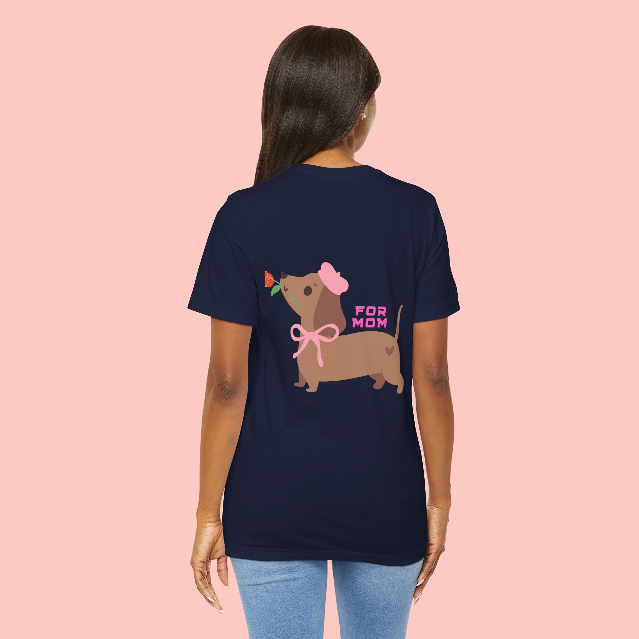 Dachshund Mother's Day Tee — 'For Mom' Cute Dog Graphic Shirt