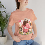 Dog Mom T-Shirt - Cute Woman with Dogs Graphic Tee