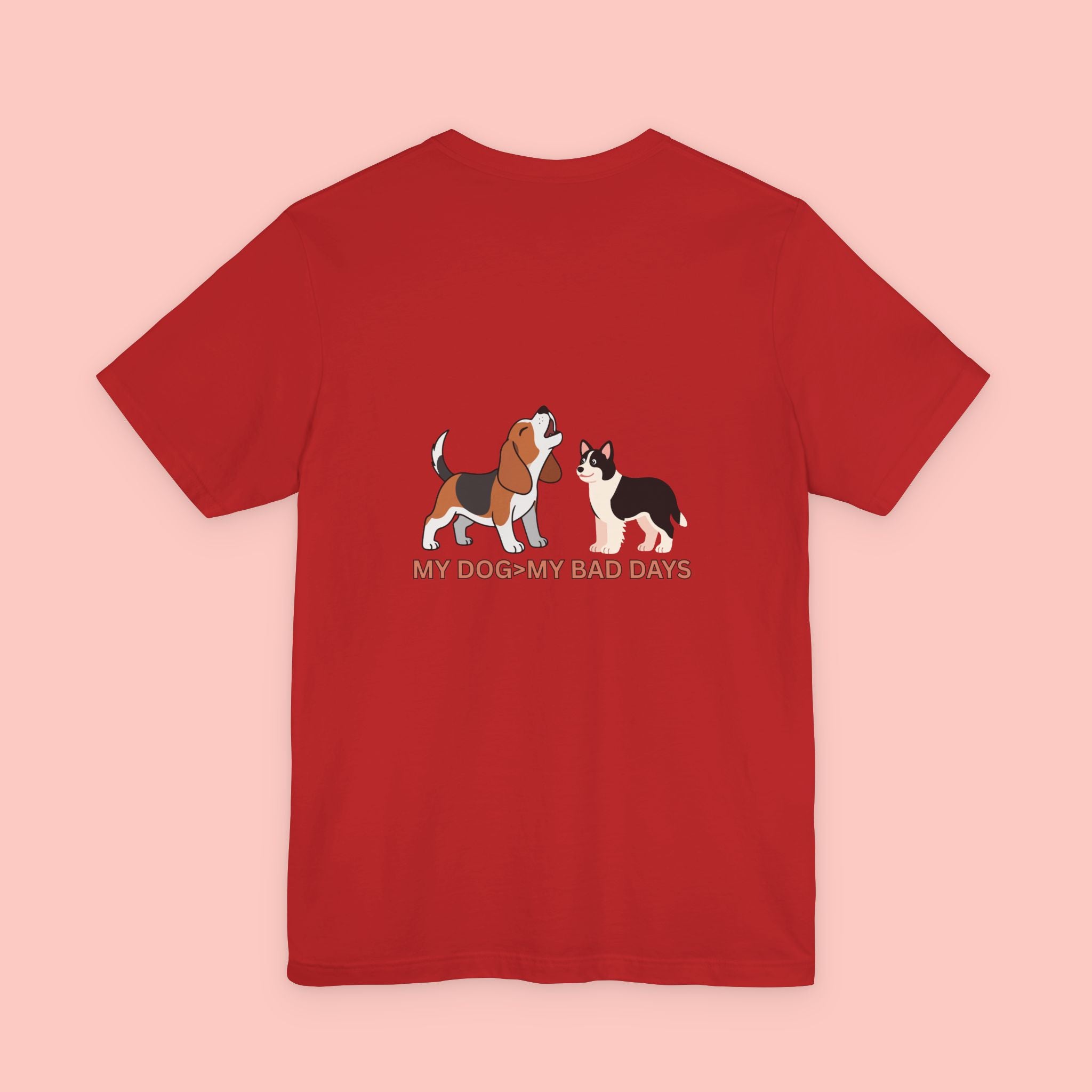 My Dog, My Bad Days T-Shirt — Cute Beagle & Husky Rescue Tee for Dog Lovers
