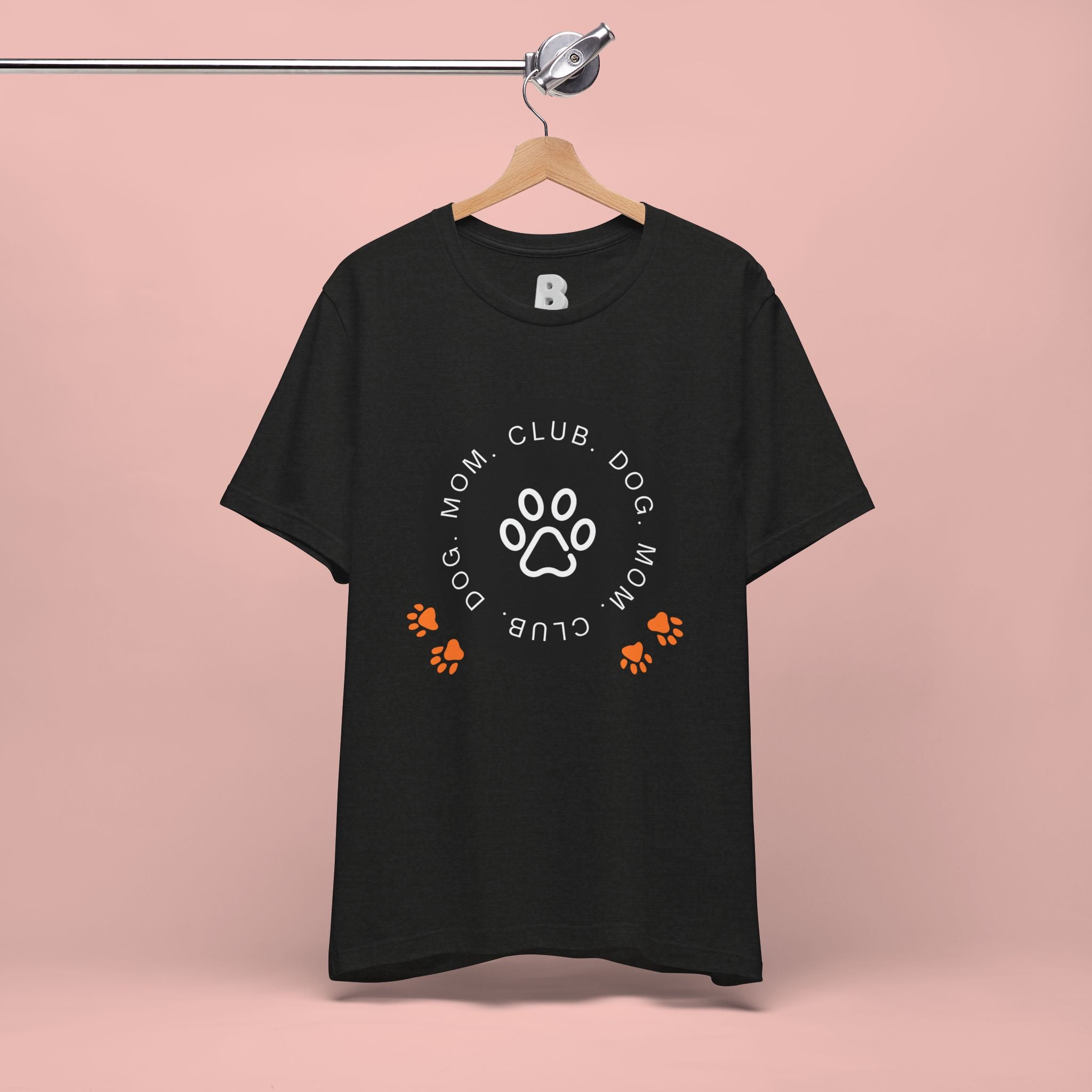Dog Mom Club T-Shirt — Paw Print Graphic Tee for Pet Lovers