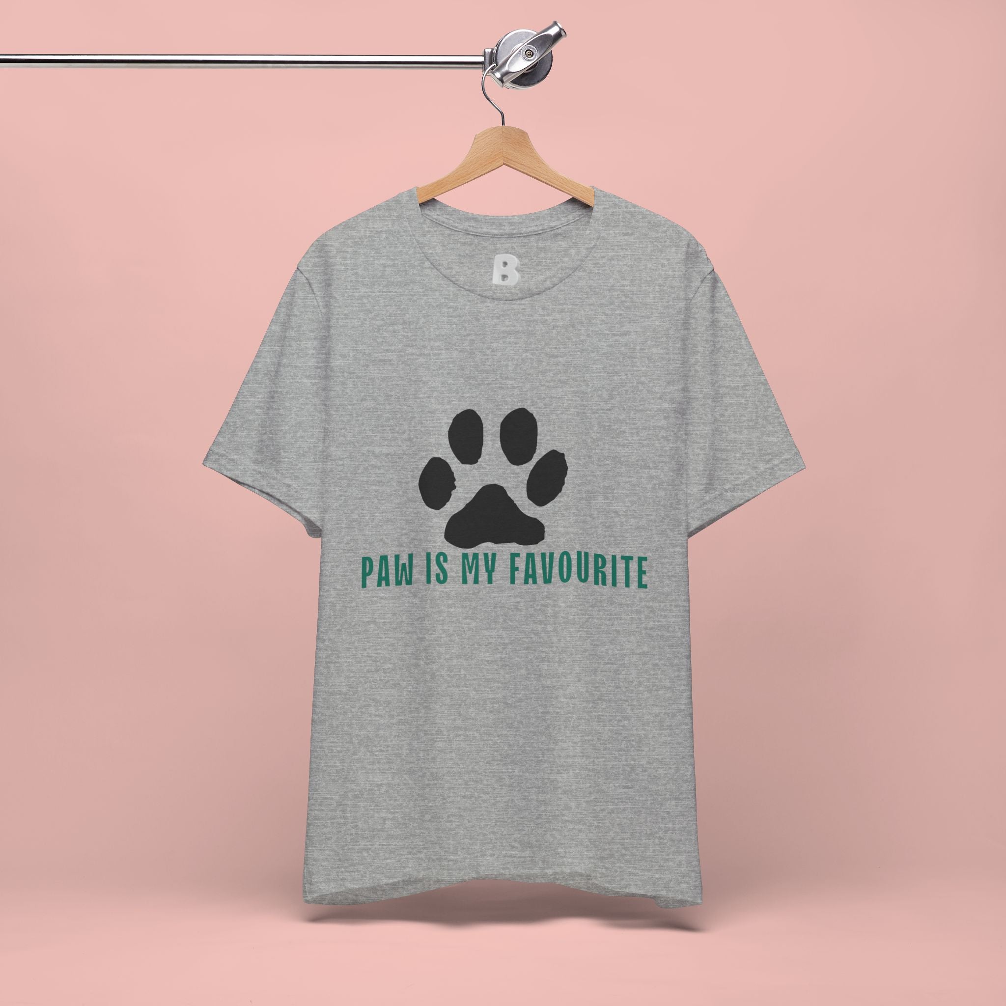 Paw Is My Favourite T‑Shirt — Dog Lover Paw Print Tee