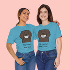 Dog Mother Wine Lover T-Shirt — Cute Cartoon Dog Graphic Tee