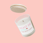 Frosted Glass Candle — “Light Me When the Dog Farts” Scented Candle, Funny Pet Gag Gift (11 oz)