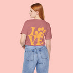 Love Paw Graphic Tee — Pet Lover T‑Shirt (LOVE with Paw Print)