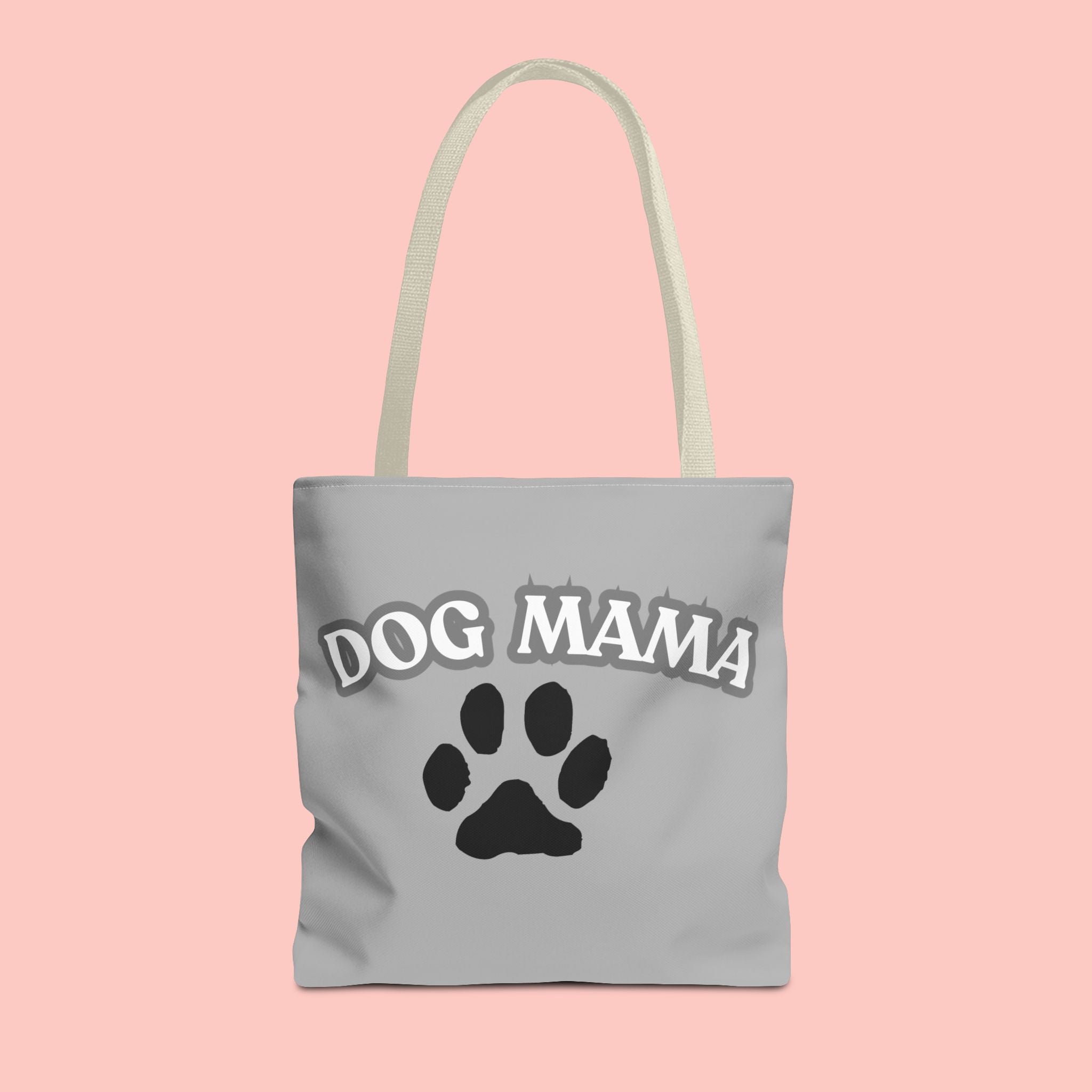 Dog Mama Paw Print Tote Bag – Cute Pet Lover Gift