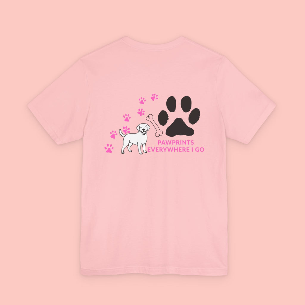 Pawprints Everywhere Tee — Dog Lover Short Sleeve Shirt