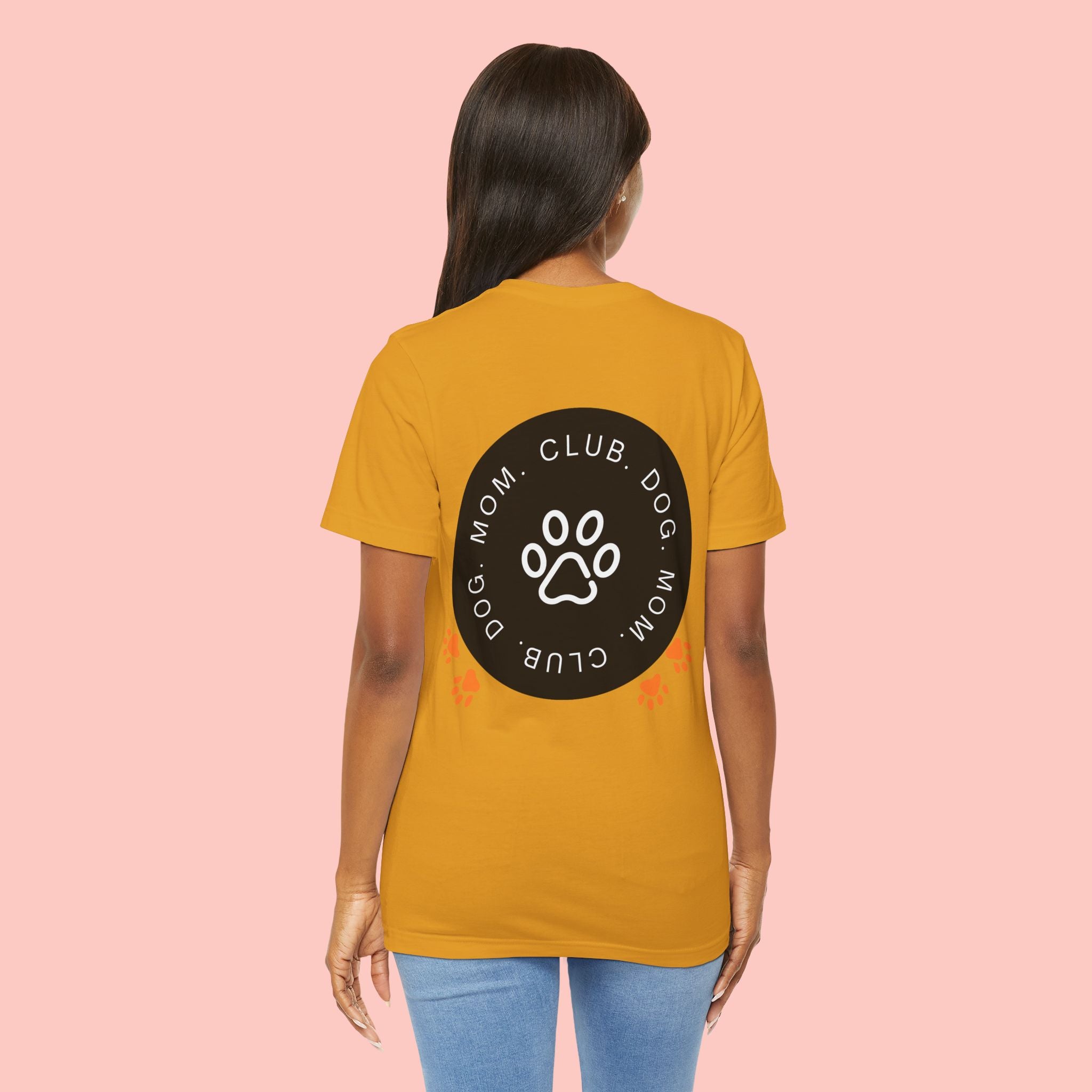 Dog Mom Club T-Shirt — Paw Print Graphic Tee for Pet Lovers