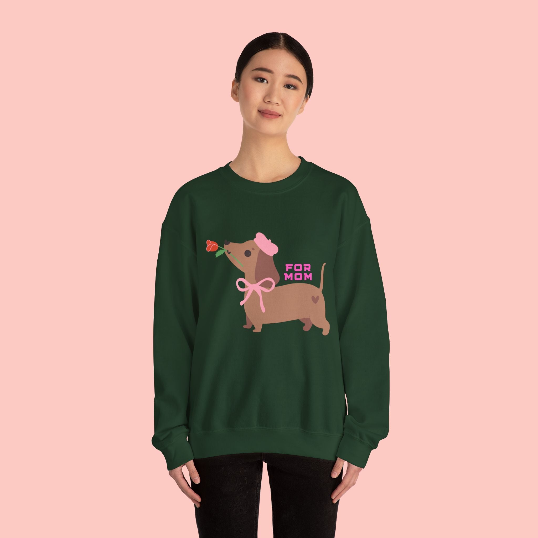Dachshund 'For Mom' Crewneck Sweatshirt – Cute Dog Mom Gift