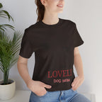 Lovely Dog Mom T-Shirt — Vintage Sketch Dog Graphic Tee